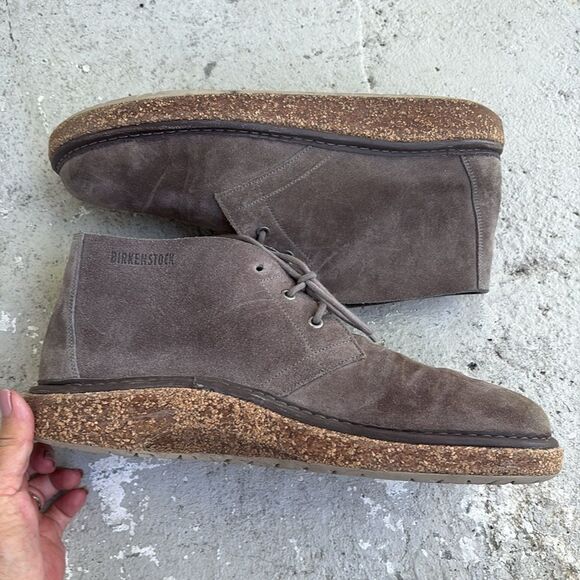 Birkenstock Milton, gray suede shoes/boots - Picture 2 of 7